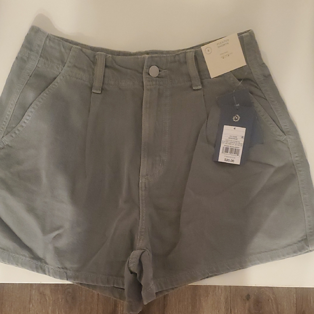 Universal Thread High Waist Shorts in Olive Gray